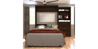 Queen PUR Wall Bed with Storage 101"